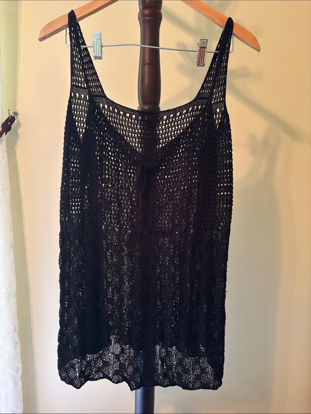 Black Crochet Cover-Up